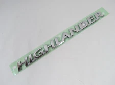14-19 Toyota Highlander Emblem Rear Liftgate Chrome Badge Nameplate Genuine OEM