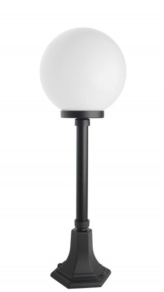 Wegeleuchte Schwarz Weiß Aluminium Acrylglas IP43 E27 H:73 Cm AußEnlampe Garten-image