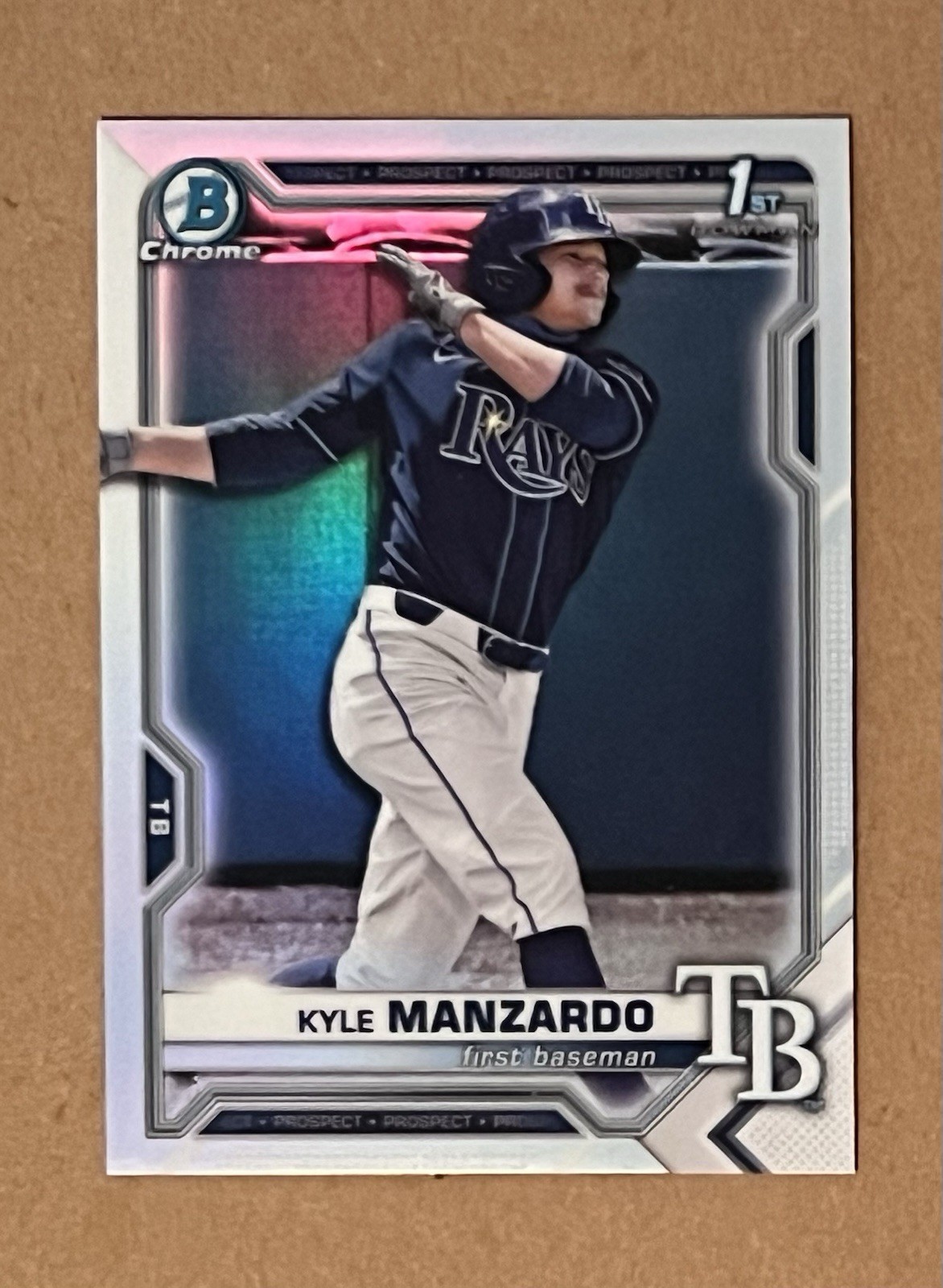 2021 Bowman Draft Chrome Refractor #BDC-191 Kyle Manzardo 1st Chrome