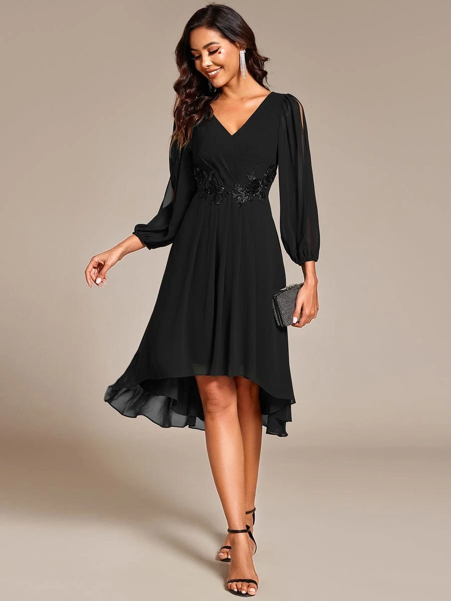Chiffon A-Line Black Dresses for Women for sale | eBay UK