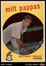 1959 Topps #391 Milt Pappas Orioles 8 - NM/MT
