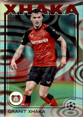 Topps 2024-25 Chrome UCC Granit Xhaka #128 Rain Drops (6332)