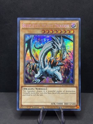 【ファラオズシークレット】青眼の白龍 【北米版】MAMA-104 Yu-Gi-Oh! TCG Blue-Eyes White Dragon MAMA-EN104 Secret Pharaoh's