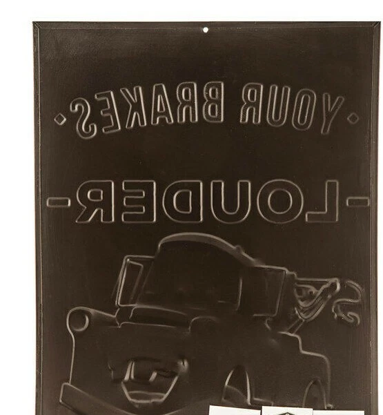 Letrero de metal Tow-Mater NO PUDE ARREGLAR TUS FRENOS, ASÍ QUE ACABO DE HACER TU BOCINA MÁS FUERTE Foto 2 de 2