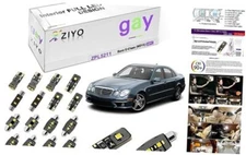LED Interior Light Kit Replacement for W211 E-Class 2002-2009 (24 Bulbs)