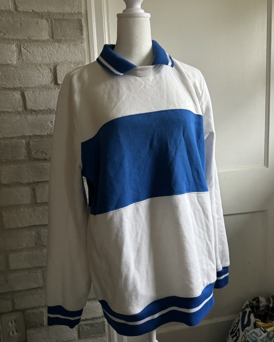 Supreme Polo Crewneck Blue & White Stripe Size Medium Great Supreme Polo Crewneck Blue & White Stripe Size Medium Great