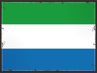 Ontrada Holzschild 20x30cm Sierra Leones Sierra Leone Holz Schild