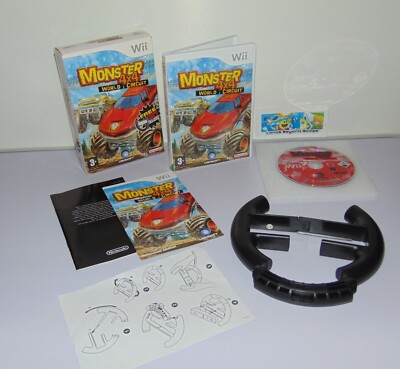 Monster 4x4 World Circuit Wii und Lenkrad Box Set Nintendo Wii (UK PAL)