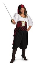 FIRST MATE PIRATE BUCCANEER ADULT HALLOWEEN COSTUME WOMEN'S SIZE XXLARGE 22-24 
