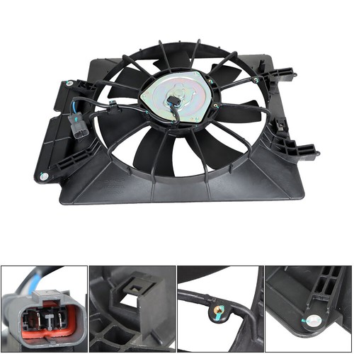 AC Condenser Cooling Fan Motor&Shroud For 2002-2006 Honda CR-V 2003-2006 Element - Picture 3 of 11