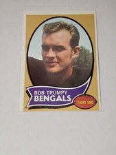 1970 Bob Trumpy Topps NFL Football ROOKIE Card #110 Cincinnati Bengals Ex. rookie card picture