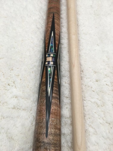 Meucci BMC Mini Diamond Pool Cue w/ Pro Shaft, FREE HARD CASE (Natural Shell) - Picture 6 of 12