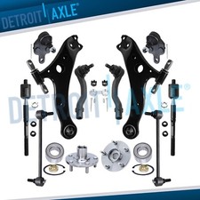 2.4L Front Wheel Bearing Hubs Lower Control Arms Suspension Kit for Toyota Camry