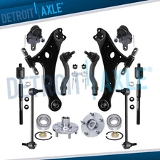 2.4L Front Wheel Bearing Hubs Lower Control Arms Suspension Kit for Toyota Camry
