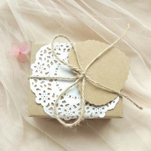 2x100m natural jute twine string scrapbooking craft packaging wedding decoration - Picture 2 of 4