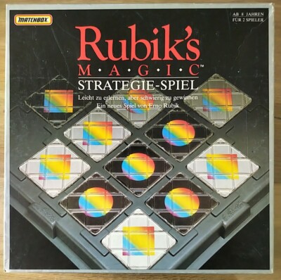 Matchbox Rubiks Magic Strategiespiel Vintage Game Spiel Brettspiel Cube Rubik