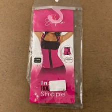 Exquise Women's Size Large Black Boned Weight Loss Waist Trainer Corset NWT