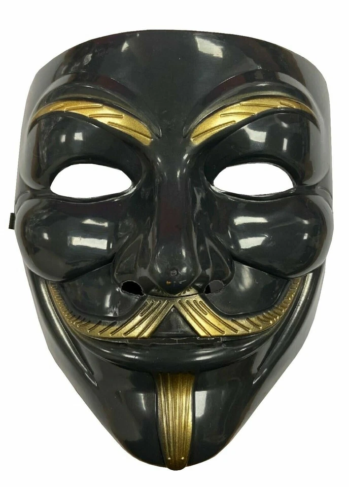 Anonymous Face Mask Hacker V For Vendetta Guy Fawkes Halloween - 4 Colours - Image 4 of 4