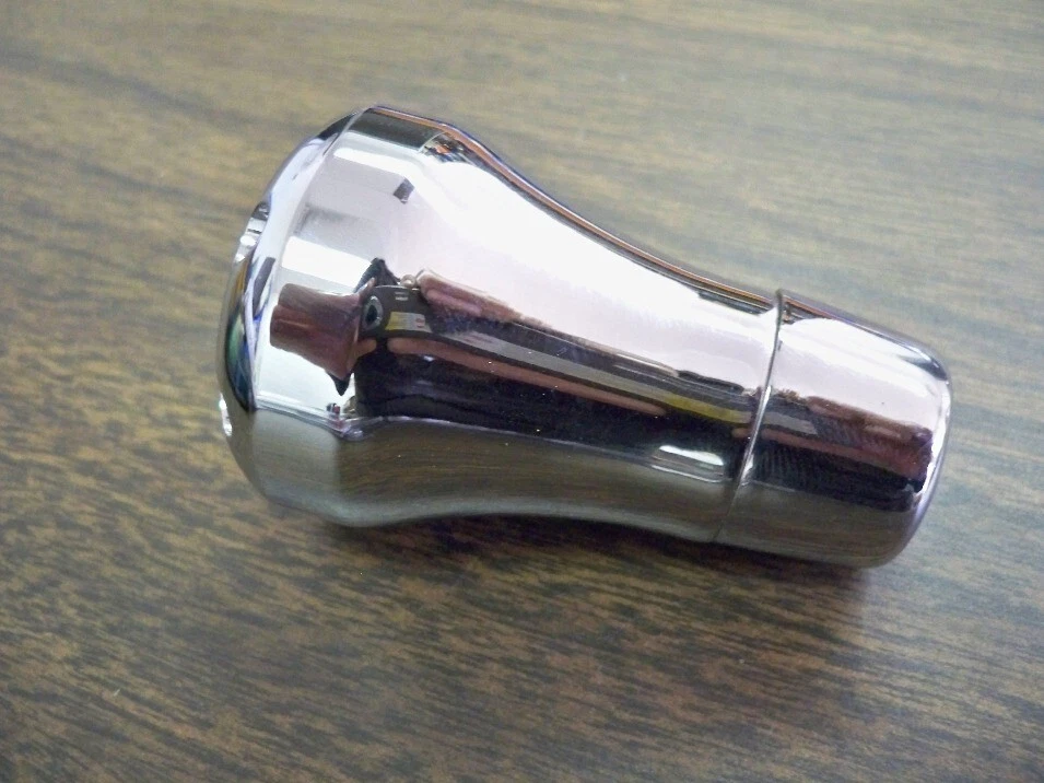 Perilla de cambio Universal Civic Accord Cavalier cromada negra aluminio fundido pesado Foto 4 de 4