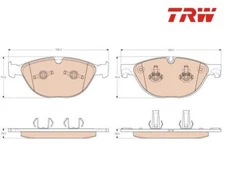 Brake Pad Set, Disc Brake TRW GDB1963 for Jaguar XF XJ