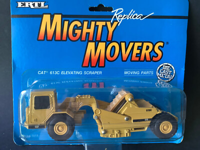  Ertl 2419 1:64 Mighty Movers 1991 CAT Elevating Scraper versiegel(CY47-13KB2/5)