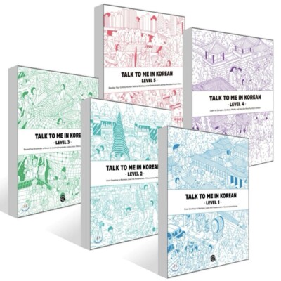 Talk To Me In Korean Text Book Set Level 1 ~ 5 Korean Language Learning Book