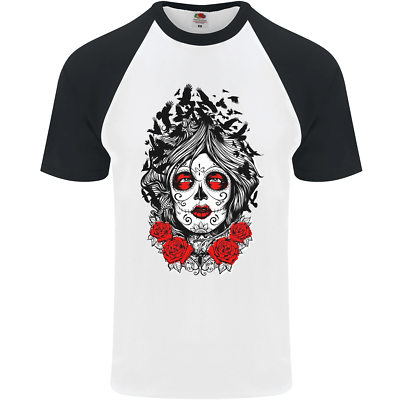Vendetta Inc. Maglietta Uomo Titans Teschio - Regular Fit Girocollo - Stampa Anteriore E Posteriore - Colore Bianco Taglia XL