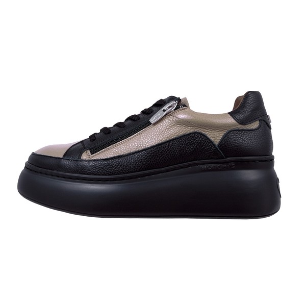 Wonders Tyler:  Zapatos Para Mujer Beige Con Plataforma Piel Ligero A-2640