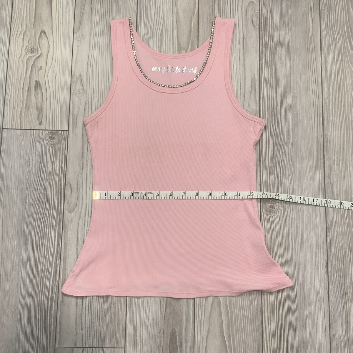 Victory Secret Sexy Little Thing Y2K Pink Tank Top With