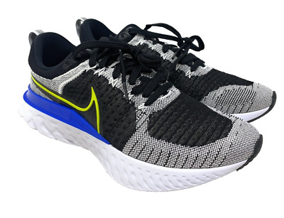 Mens Nike React Infinity Run FK 2 White/Cyber-Black- Racer Blue