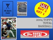 2004 TOPPS TOTAL BASEBALL~CARD #s 400-800~COMPLETE YOUR SET~YOU PICK~ (1A)