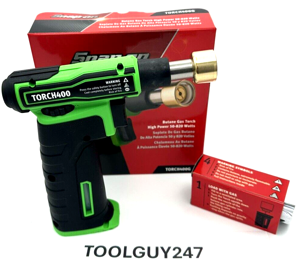 Snap-on ハンディガストーチ ハイパワーTORCH400G (Green) SNAP ON TOOLS USA GREEN BUTANE GAS TORCH TORCH400 TORCH400G HIGH