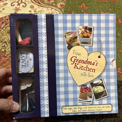From Grandmas Kitchen with love slipcase With Recipe Books  Gift tags , flags