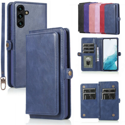 Double Flip Multi Slot Wallet Folio Case for Samsung Galaxy A13 5G