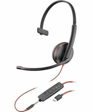 Poly Blackwire 3215 Monaural USBC Headset 3.5mm Plug USB-C/A Adapter 8X227AA