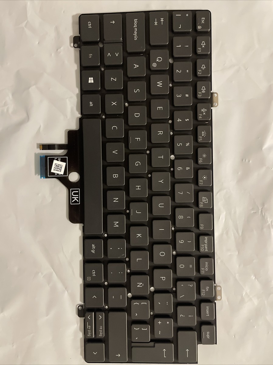 Dell Latitude 7420 Backlit Spanish Latin AZERTY layout Keyboard