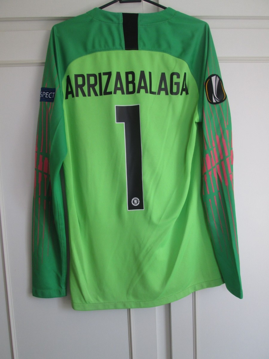 Chelsea 2018-2019 Europa League Final Goalkeeper Football Shirt Small Kepa  59067