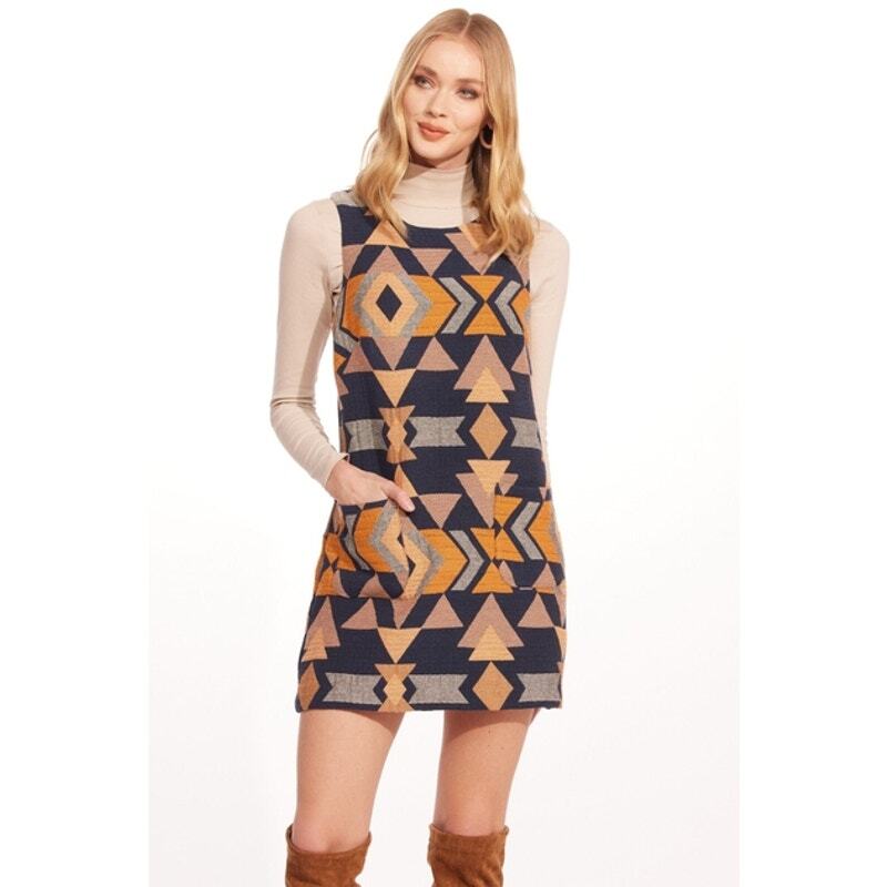 Eva Franco Size 4 Polygon Twiggy Jacquard Mini Shift Dress