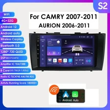 For 07-11 TOYOTA CAMRY Carplay Android QLED 8Core Car Stereo Radio WIFI GPS DSP