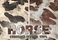 Vinyl Upholstery Embossed Texture Fabric Horse Fake Leather / 54" Sold By The Yd