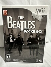 THE BEATLES Rock Band Nintendo Wii EA Games Complete with Manual 2009 