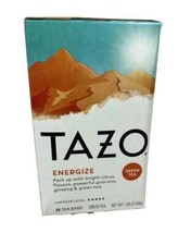 Tazo ENERGIZE Green Tea High Caffeine 20 Bags BB:1/06/24