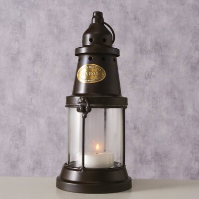 Laterne Windlicht Toronto  Boltze Metall  H 28 cm