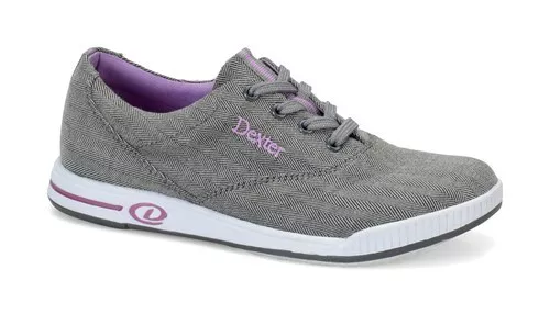 Dexter Kerrie Grey Twill Womens Bowling Shoes