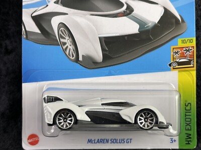 Hot Wheels 2023 HW Exotics 10/10 White McLaren Solus GT New For