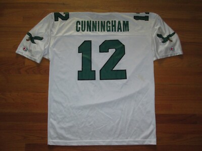Philadelphia Eagles Vtg 90s Randall Cunningham CHAMPION football Jersey 52 USA