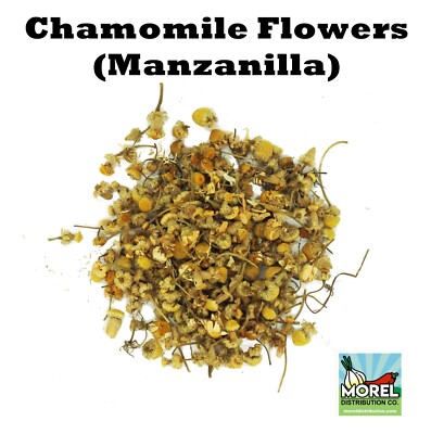 Dried Chamomile Flowers, Chamomile Tea loose leaf, Manzanilla 4 oz, 8 oz, 1 lb