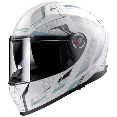 LS2 FF811 Vector Alizer Full Face Helmet (Matte Black/Silver) Size: XXS (51)