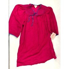 VTG Carriage Court Fleece Ladies Nightgown Loungewear NWT Sleepwear Dark Pink S