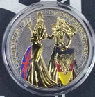 2019 Germania Mint The Allegories "Ruthenium & Gilded"-1 oz .9999 Fine Silver